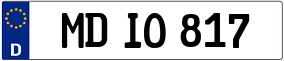 Trailer License Plate